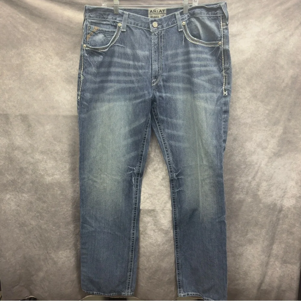 Ariat Relaxed Boot Cut M4 Denim Jeans Men’s Size 40/36 - Picture 1 of 5